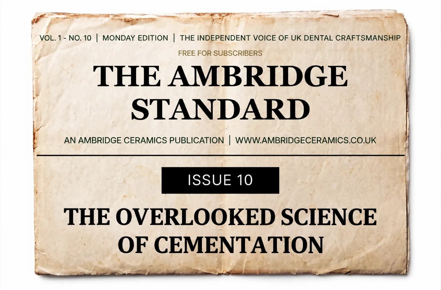A Bond That Lasts: The Overlooked Science of Cementation